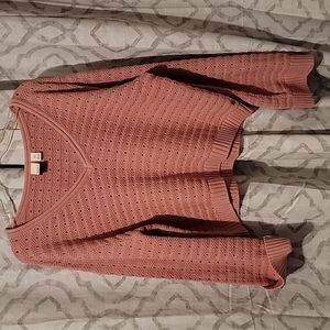 Women's Roxy 'do you good' pink sweater XL.